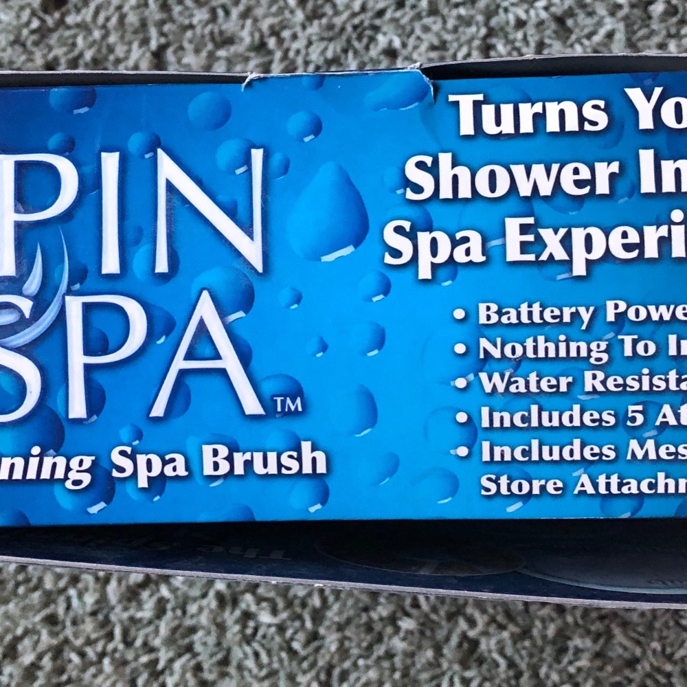 FACIAL KIT As Seen On Tv Spin SPA Boxed Spinning Spa Brush W 5 Attachments